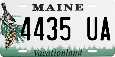 ME license plate 4435UA