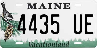 ME license plate 4435UE
