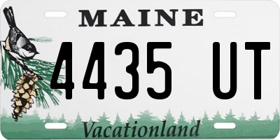 ME license plate 4435UT