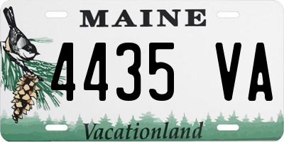ME license plate 4435VA