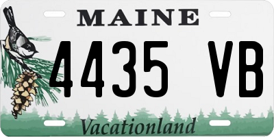 ME license plate 4435VB