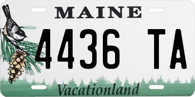ME license plate 4436TA