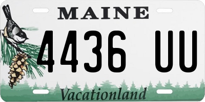 ME license plate 4436UU