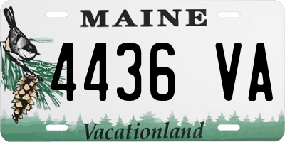 ME license plate 4436VA
