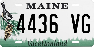 ME license plate 4436VG