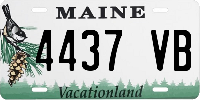 ME license plate 4437VB