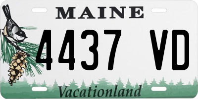 ME license plate 4437VD