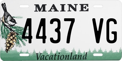 ME license plate 4437VG