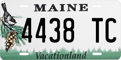 ME license plate 4438TC