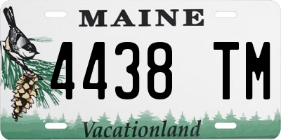 ME license plate 4438TM