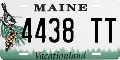 ME license plate 4438TT
