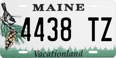 ME license plate 4438TZ
