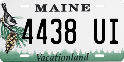 ME license plate 4438UI