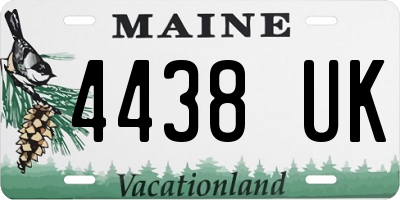 ME license plate 4438UK