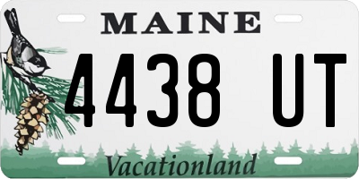 ME license plate 4438UT