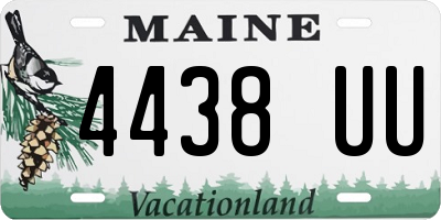 ME license plate 4438UU