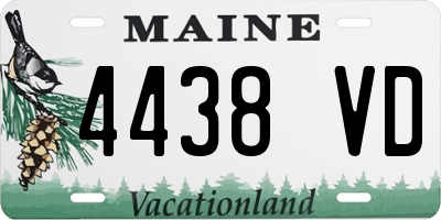 ME license plate 4438VD