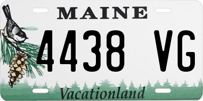 ME license plate 4438VG