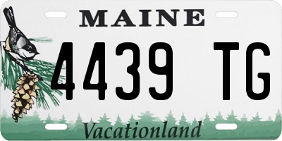 ME license plate 4439TG