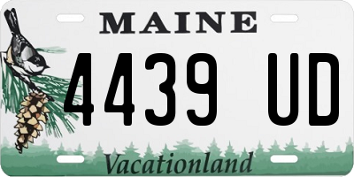 ME license plate 4439UD