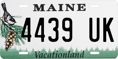 ME license plate 4439UK
