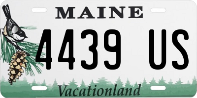 ME license plate 4439US