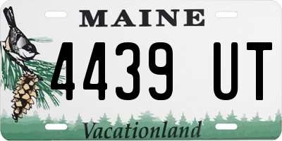 ME license plate 4439UT