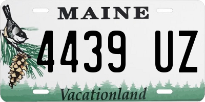 ME license plate 4439UZ
