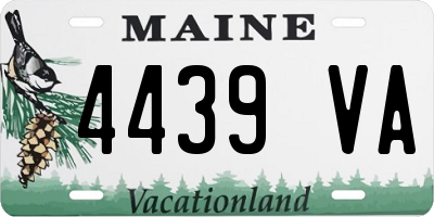 ME license plate 4439VA