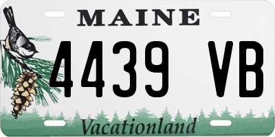 ME license plate 4439VB