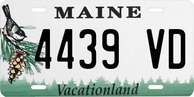ME license plate 4439VD