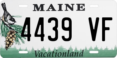 ME license plate 4439VF