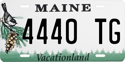 ME license plate 4440TG