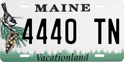 ME license plate 4440TN