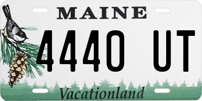 ME license plate 4440UT