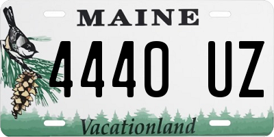 ME license plate 4440UZ