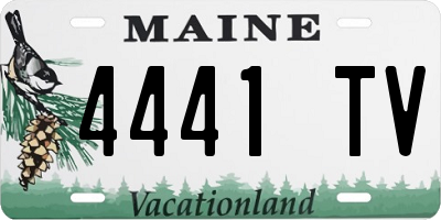 ME license plate 4441TV