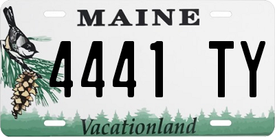 ME license plate 4441TY