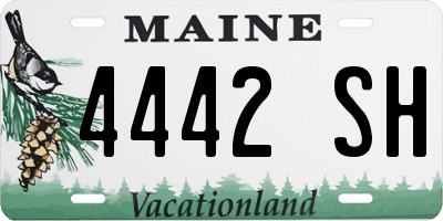 ME license plate 4442SH