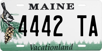 ME license plate 4442TA