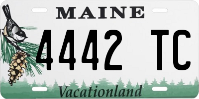 ME license plate 4442TC