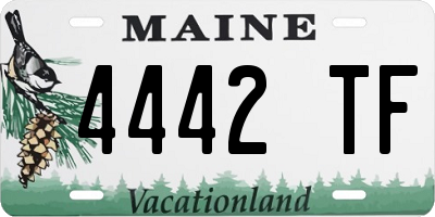 ME license plate 4442TF