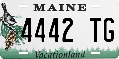 ME license plate 4442TG