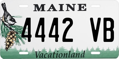 ME license plate 4442VB