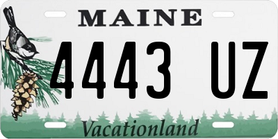 ME license plate 4443UZ