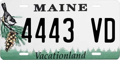 ME license plate 4443VD