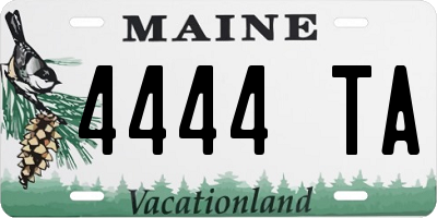 ME license plate 4444TA