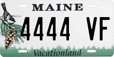 ME license plate 4444VF
