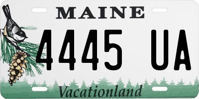 ME license plate 4445UA