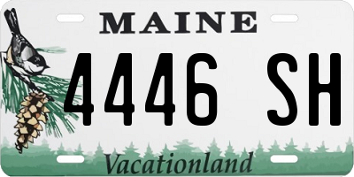 ME license plate 4446SH